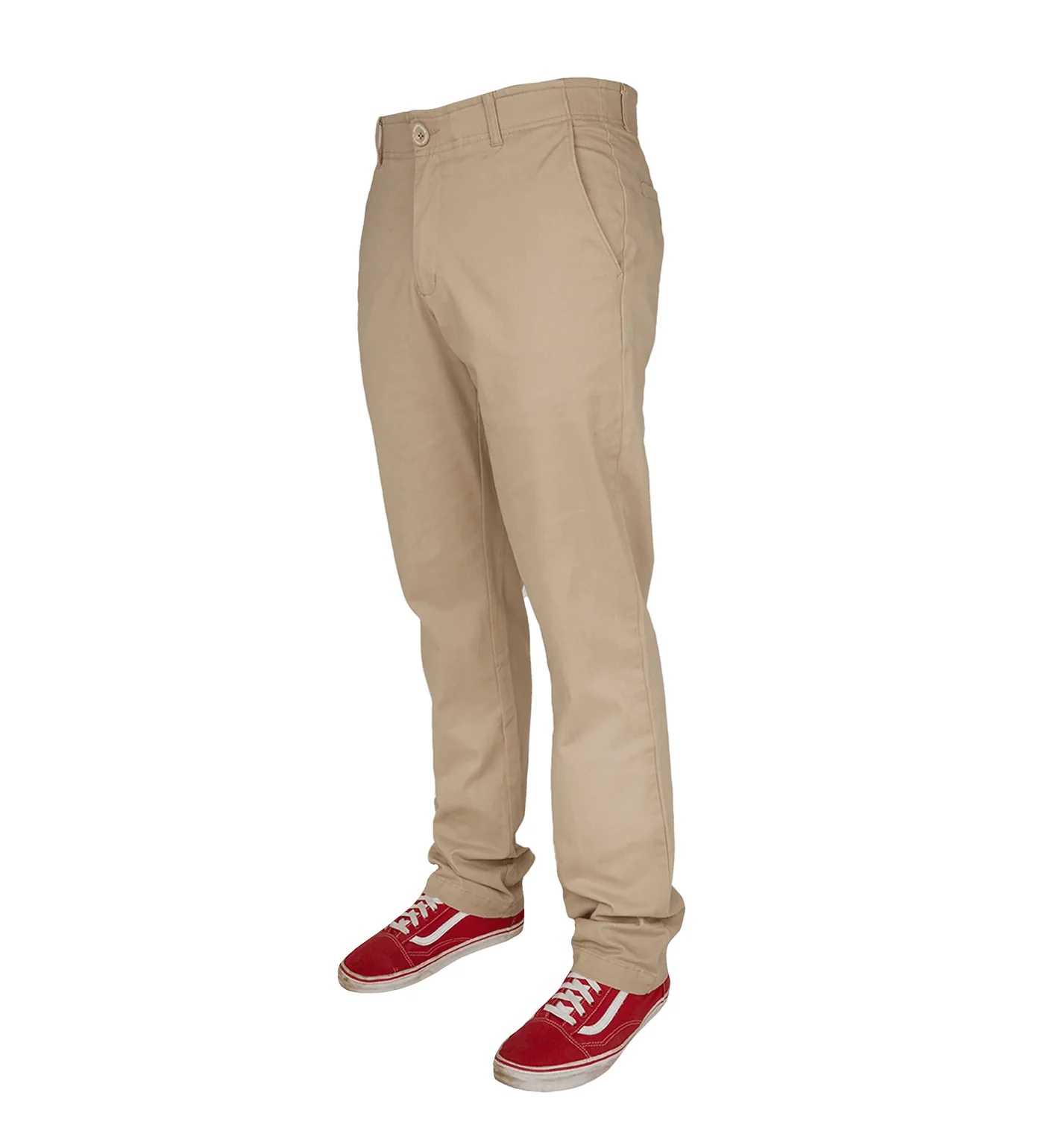 Chino Stretch Pants, Khaki - Image 4