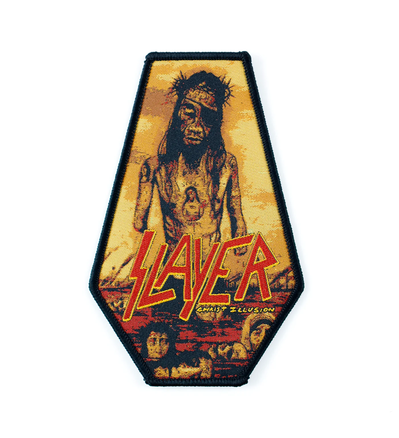 Christ Illusion Inverted Coffin, Black Border