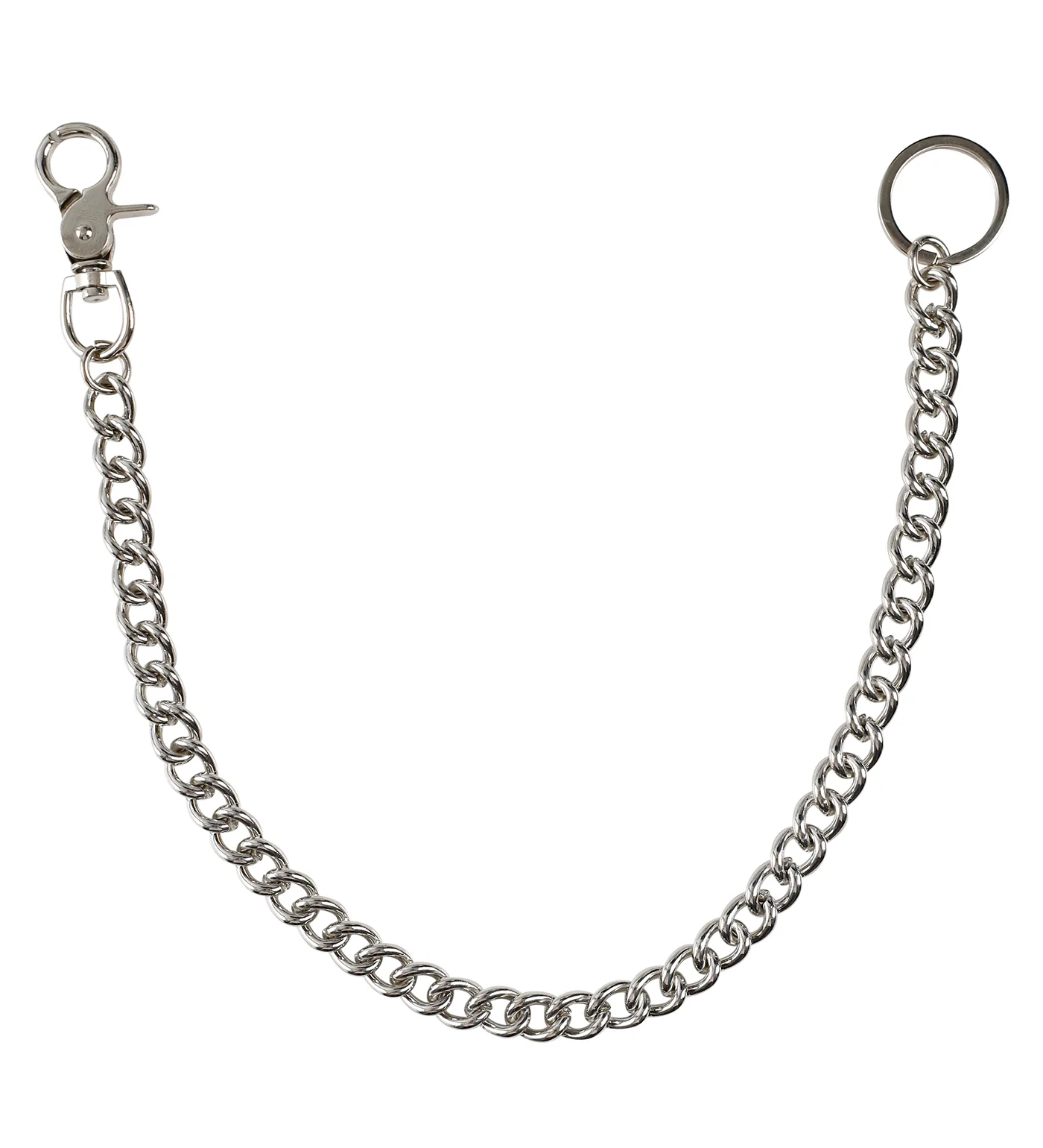 Chromed 21'' Wallet Chain, Silver