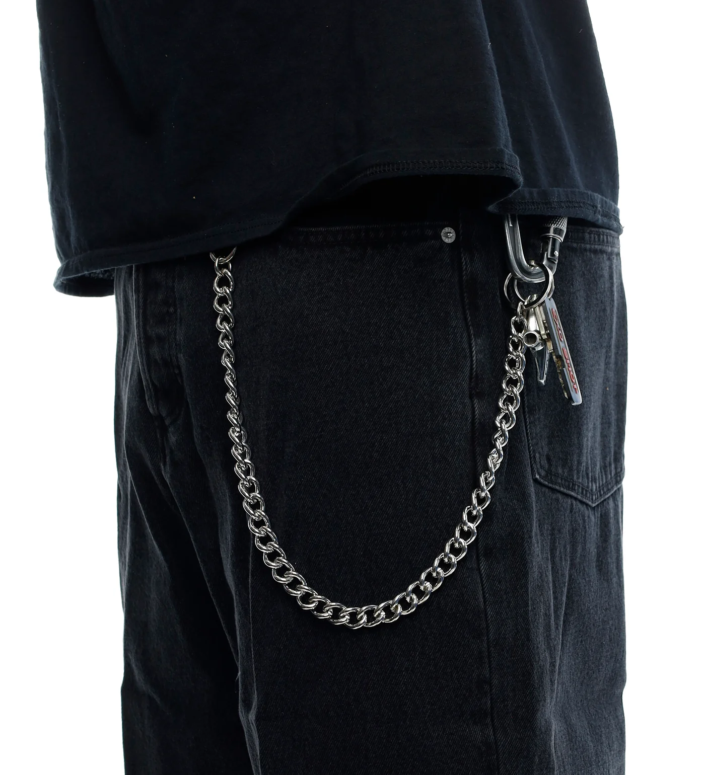 Chromed 21'' Wallet Chain, Silver - Image 2