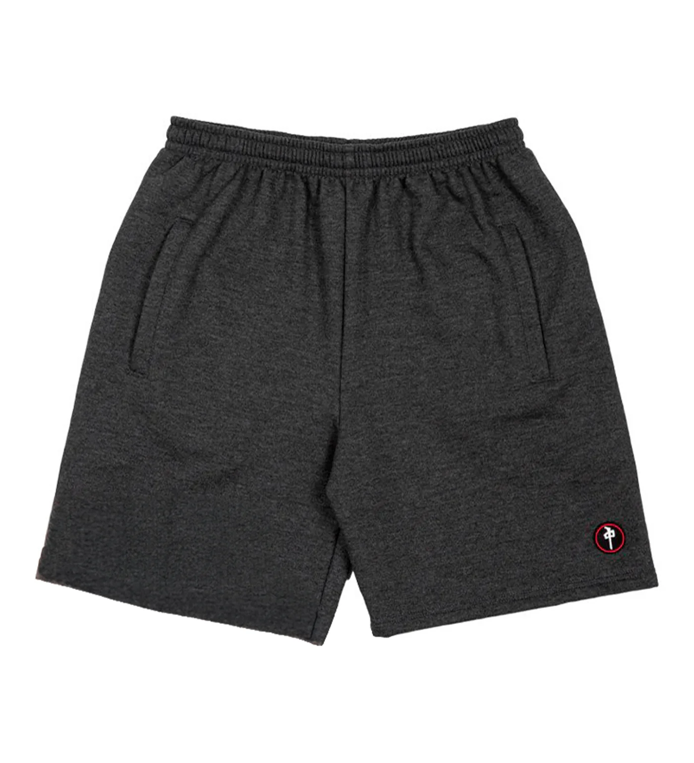 Chung Patch Sweat Shorts, Charcoal Heather