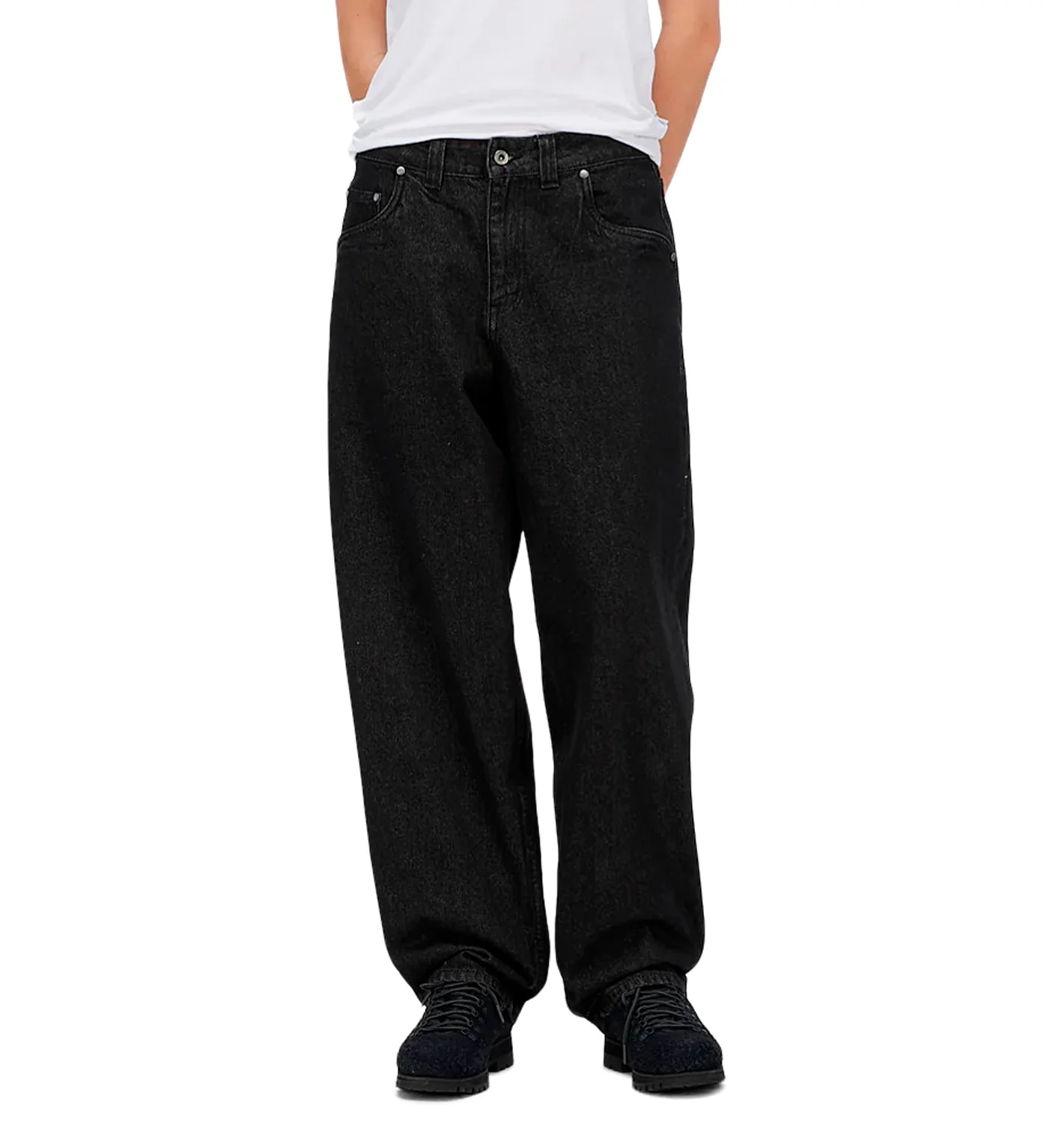 Classic Baggy Denim, Black Washed - Image 4