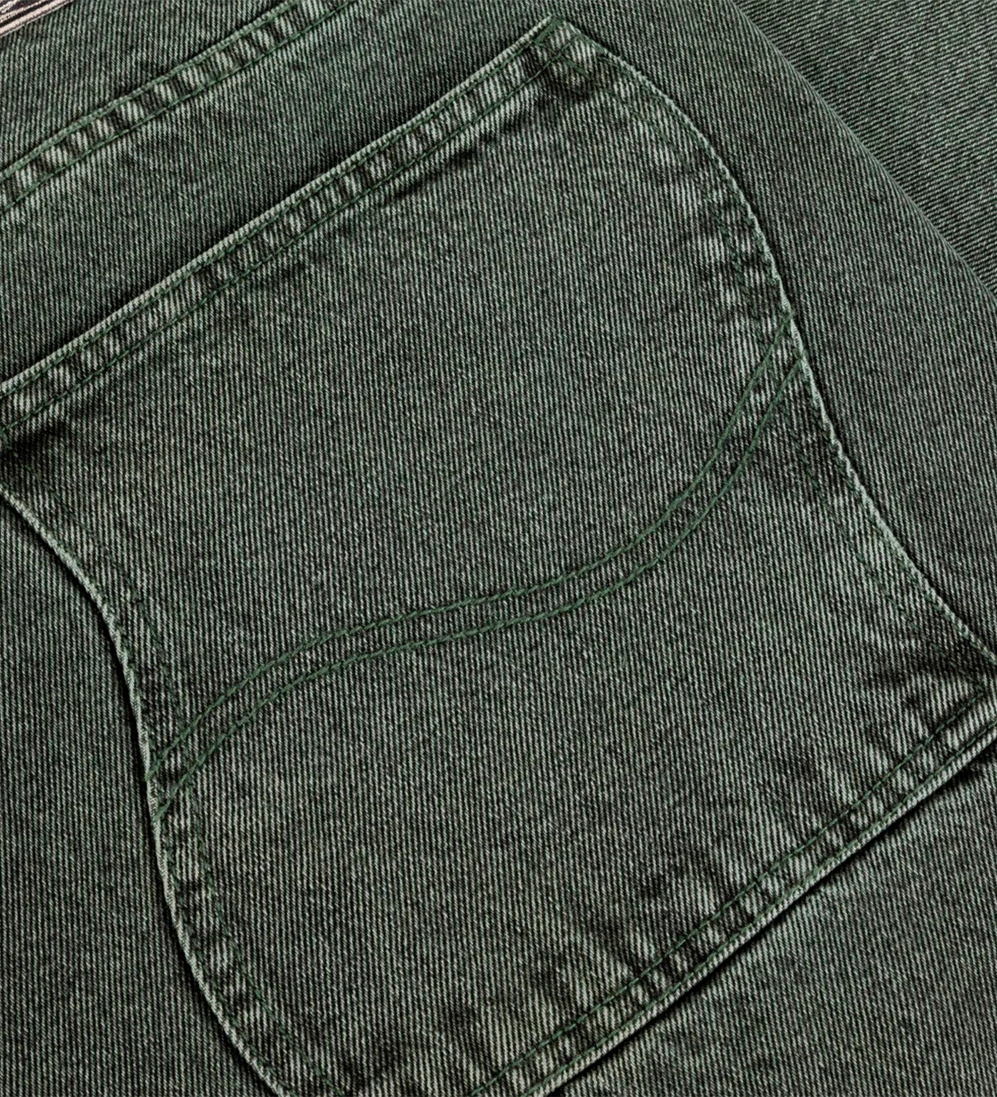 Classic Baggy Denim, Overdyed Green - Image 2
