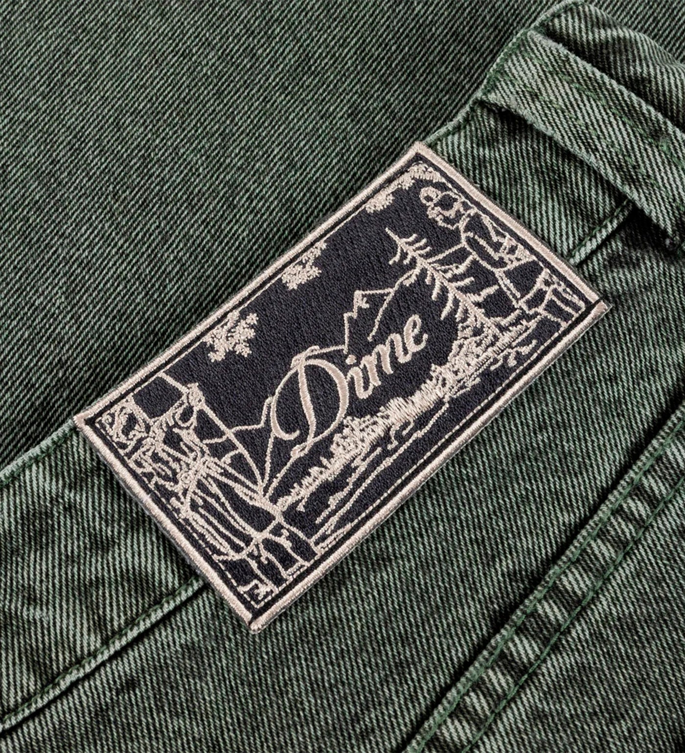 Classic Baggy Denim, Overdyed Green - Image 3