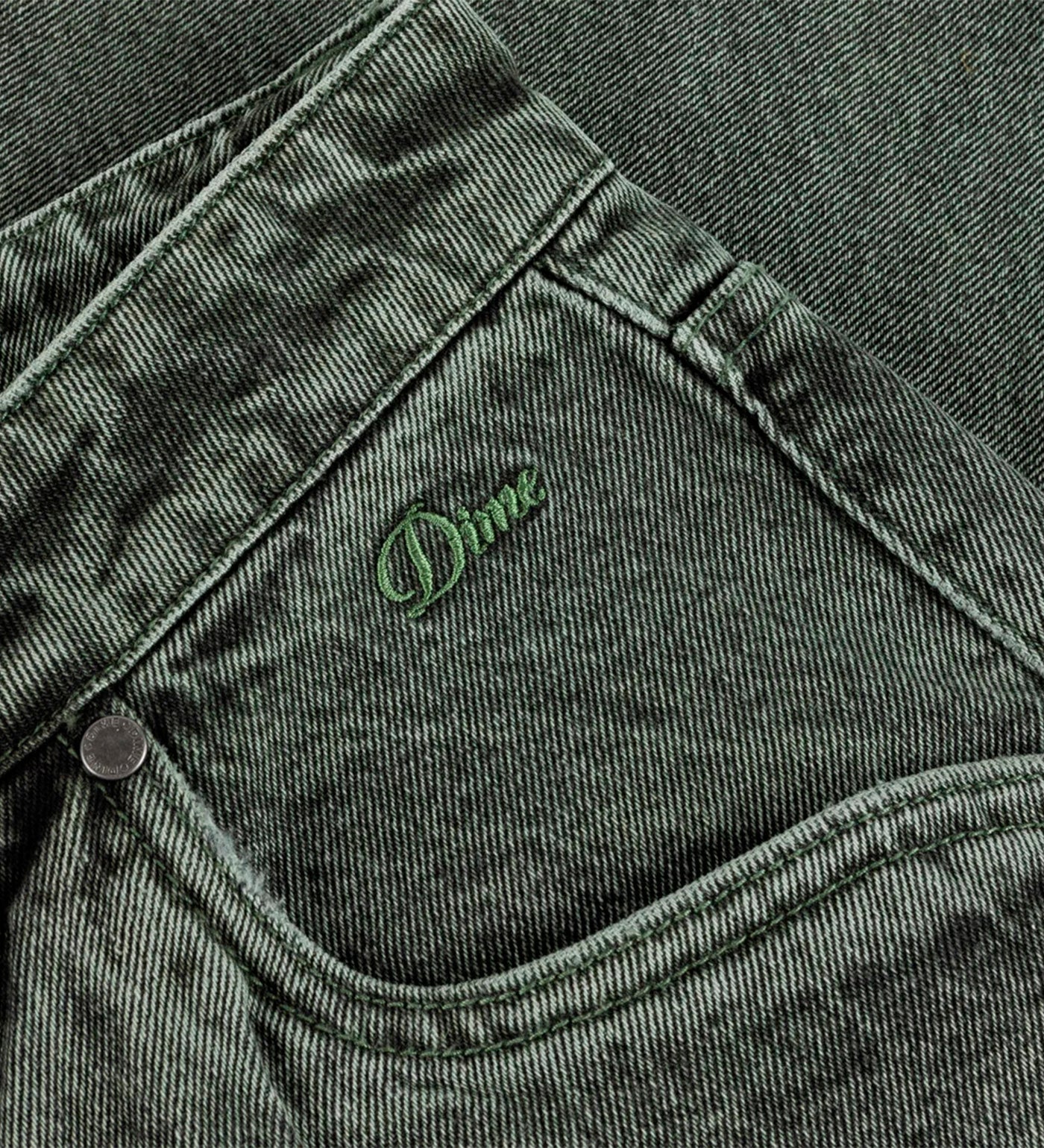 Classic Baggy Denim, Overdyed Green - Image 4