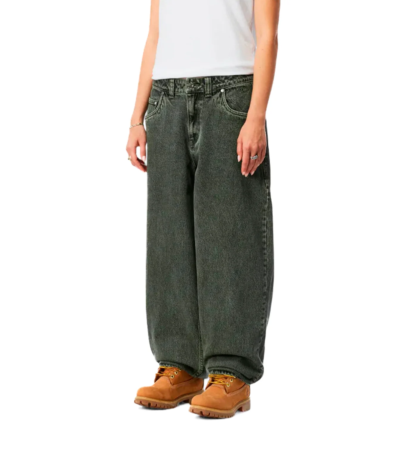 Classic Baggy Denim, Overdyed Green - Image 5