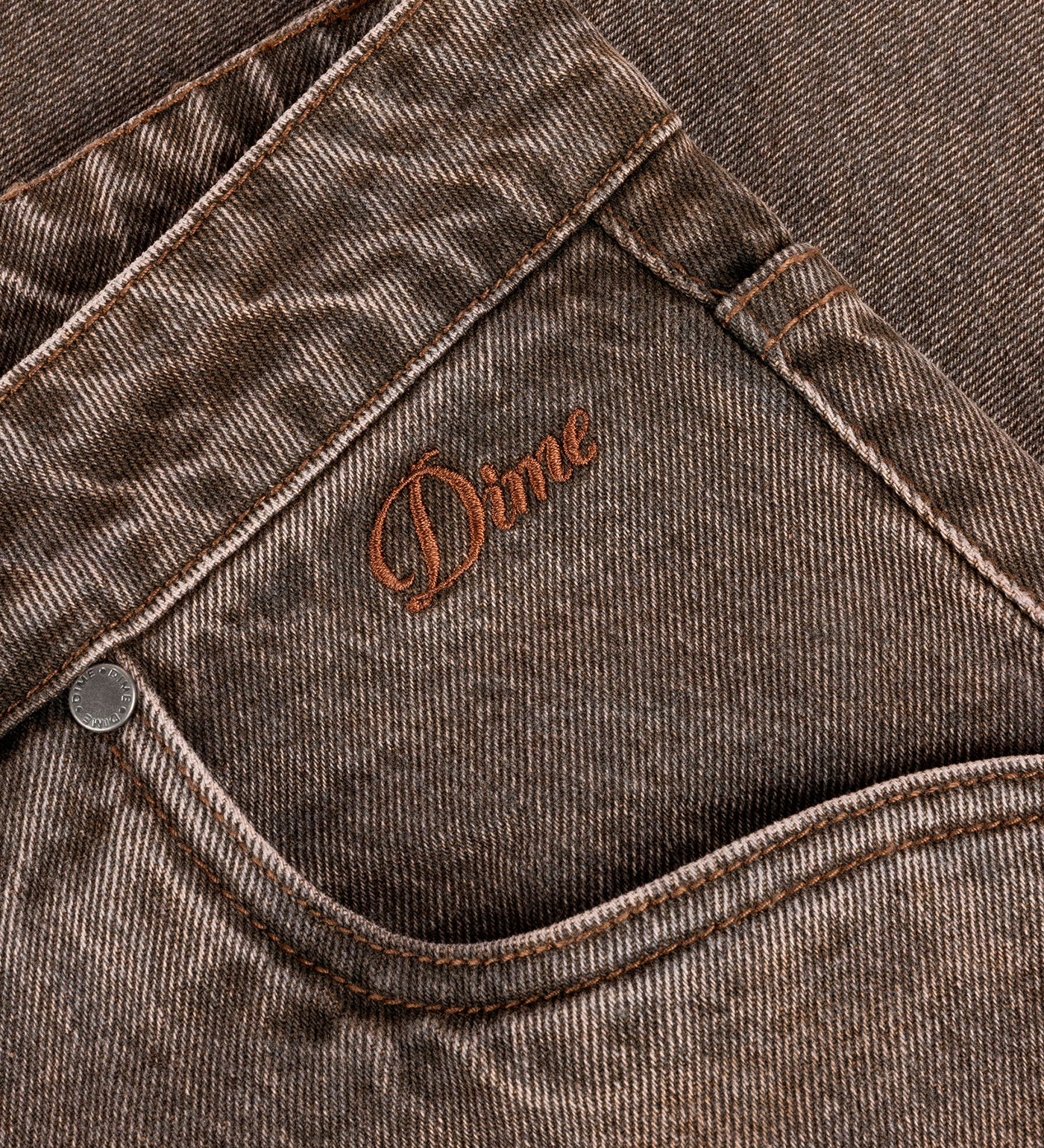 Classic Baggy Denim, Sandblasted Brown - Image 2