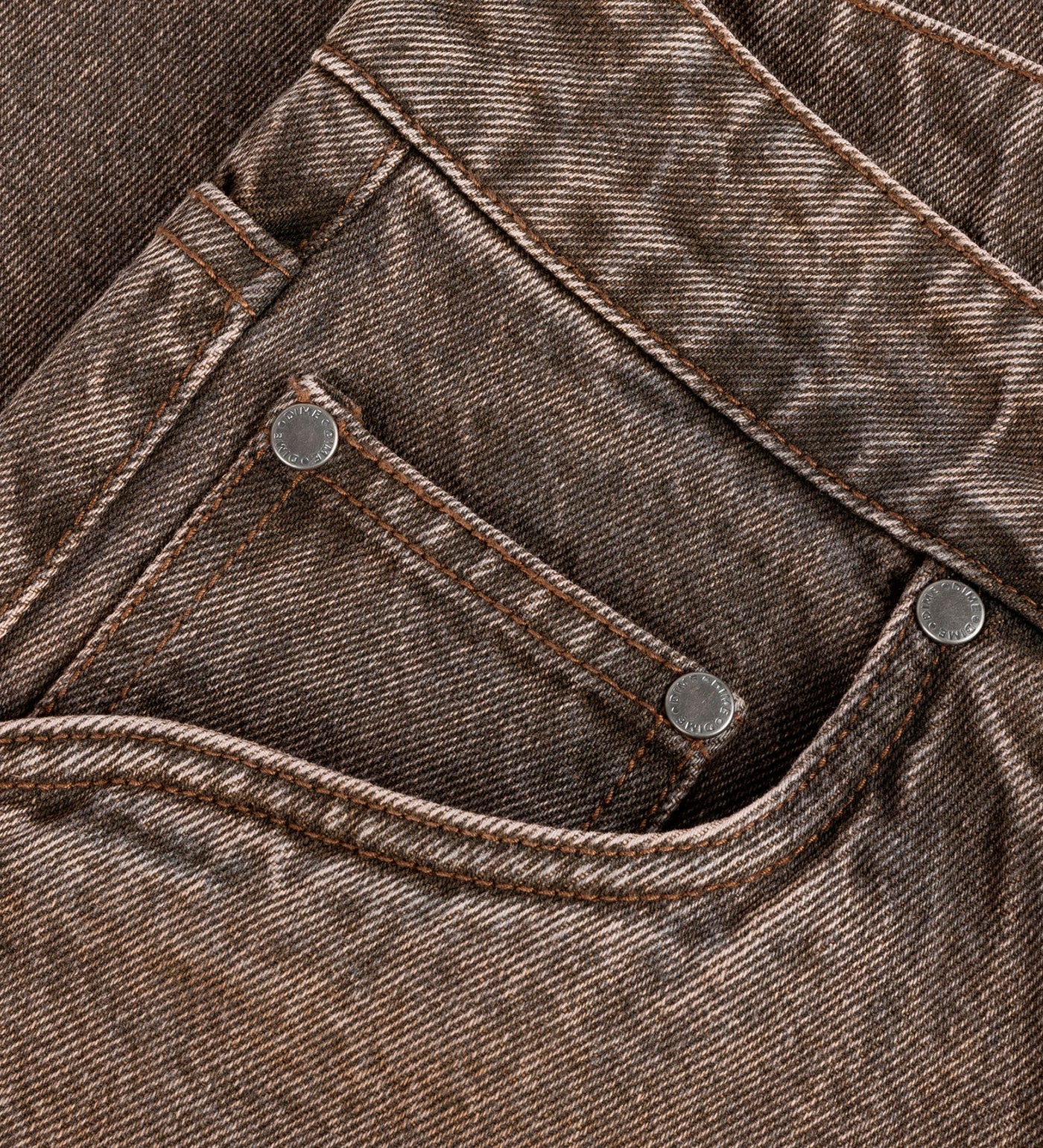 Classic Baggy Denim, Sandblasted Brown - Image 5