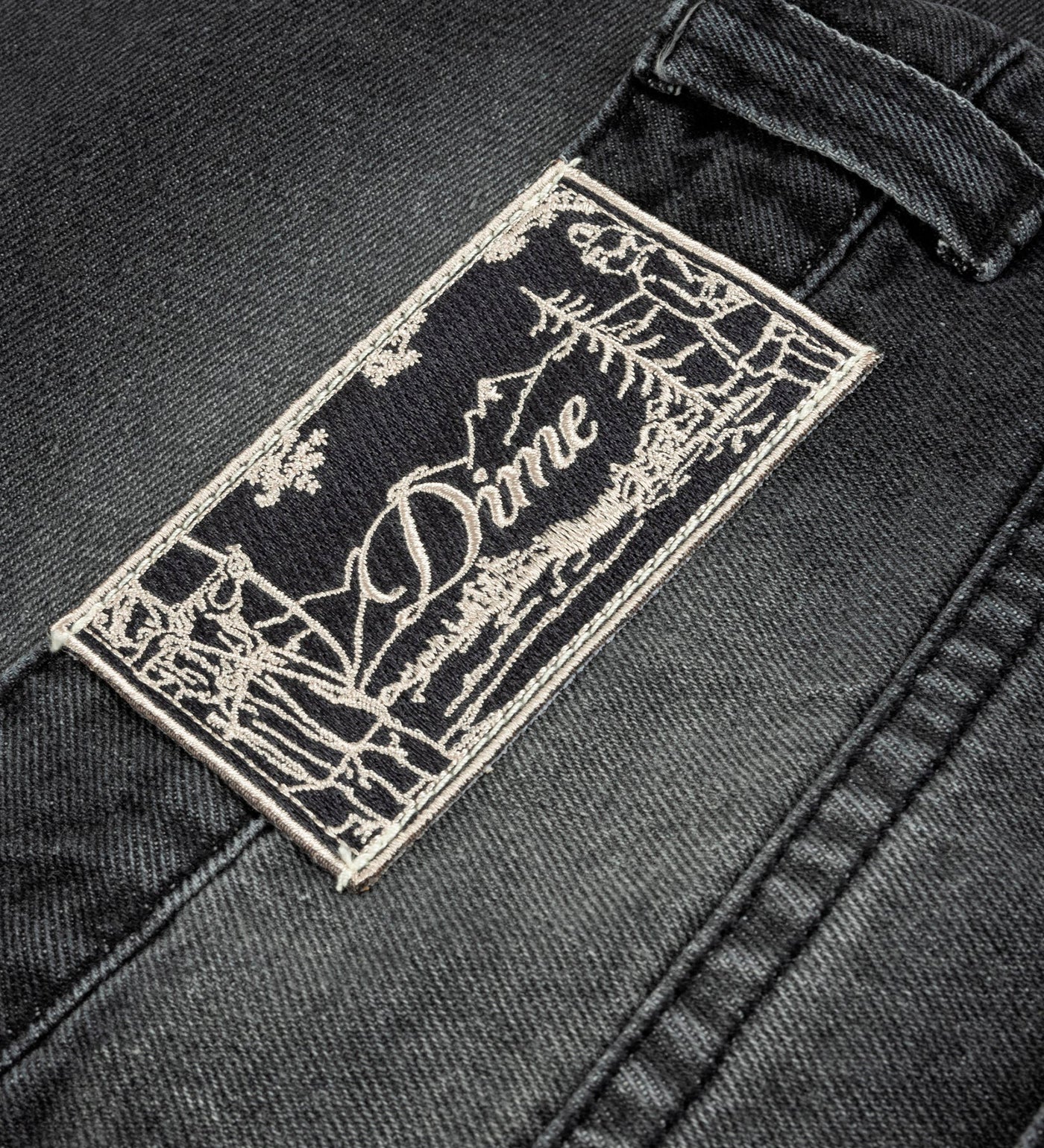 Classic Baggy Denim, Sandblasted Black - Image 2