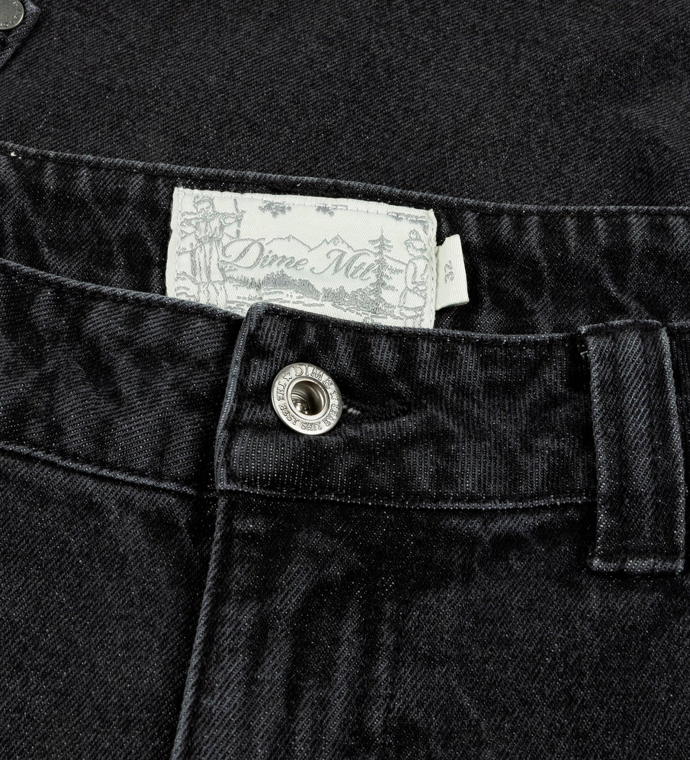 Classic Baggy Denim, Sandblasted Black - Image 4