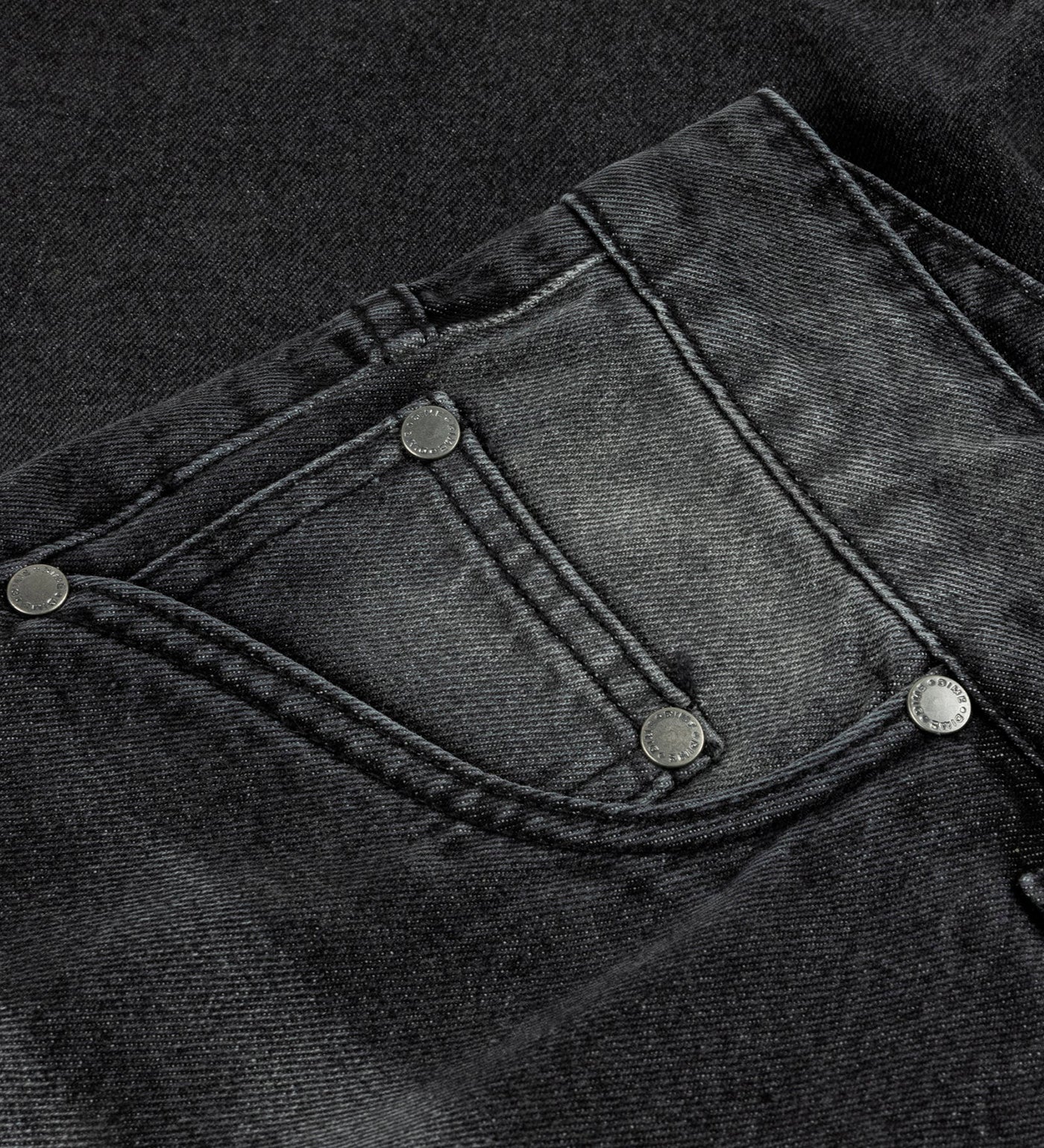 Classic Baggy Denim, Sandblasted Black - Image 5
