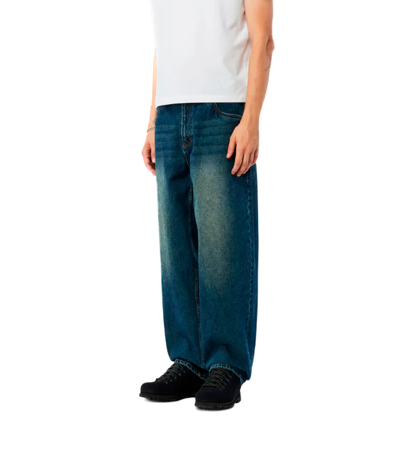 Classic Baggy Denim, Sandblasted Night Indigo - Image 5