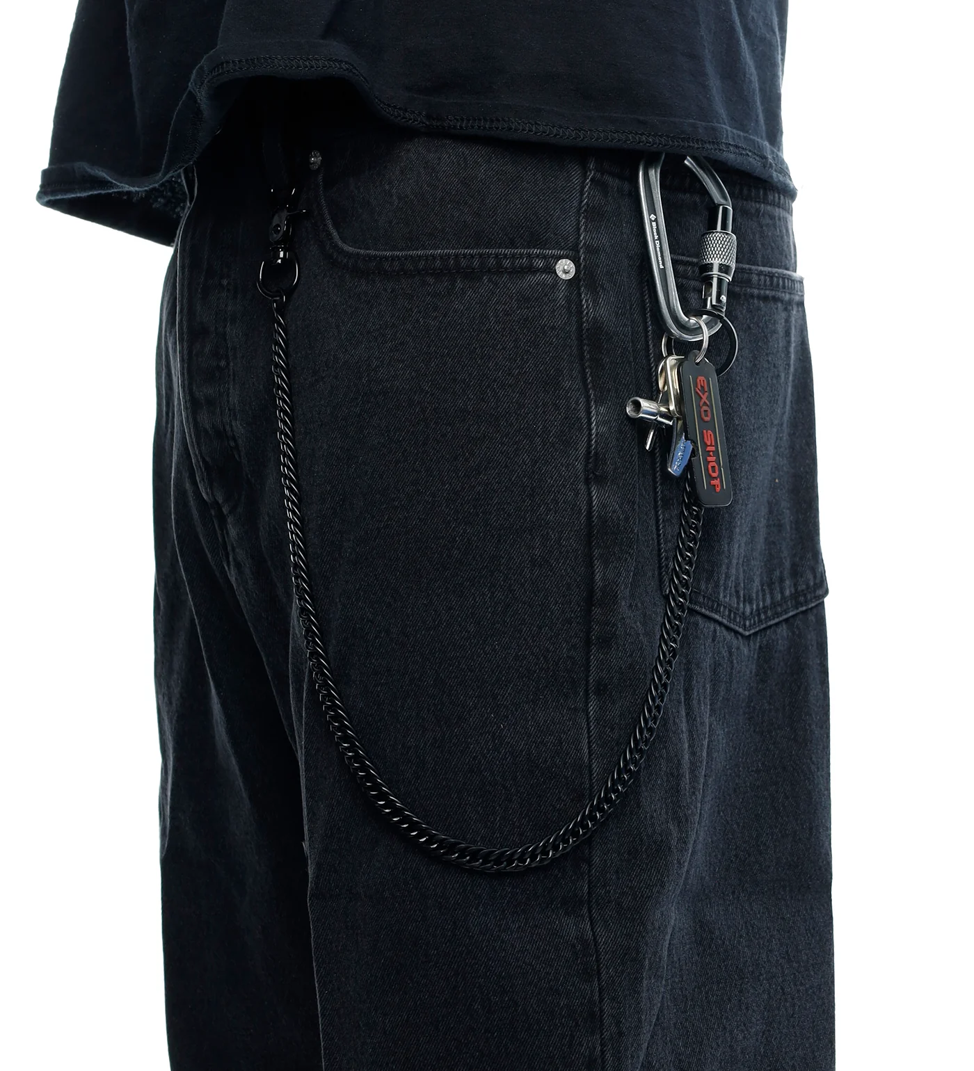 Classic Chain Wallet, Black - Image 2