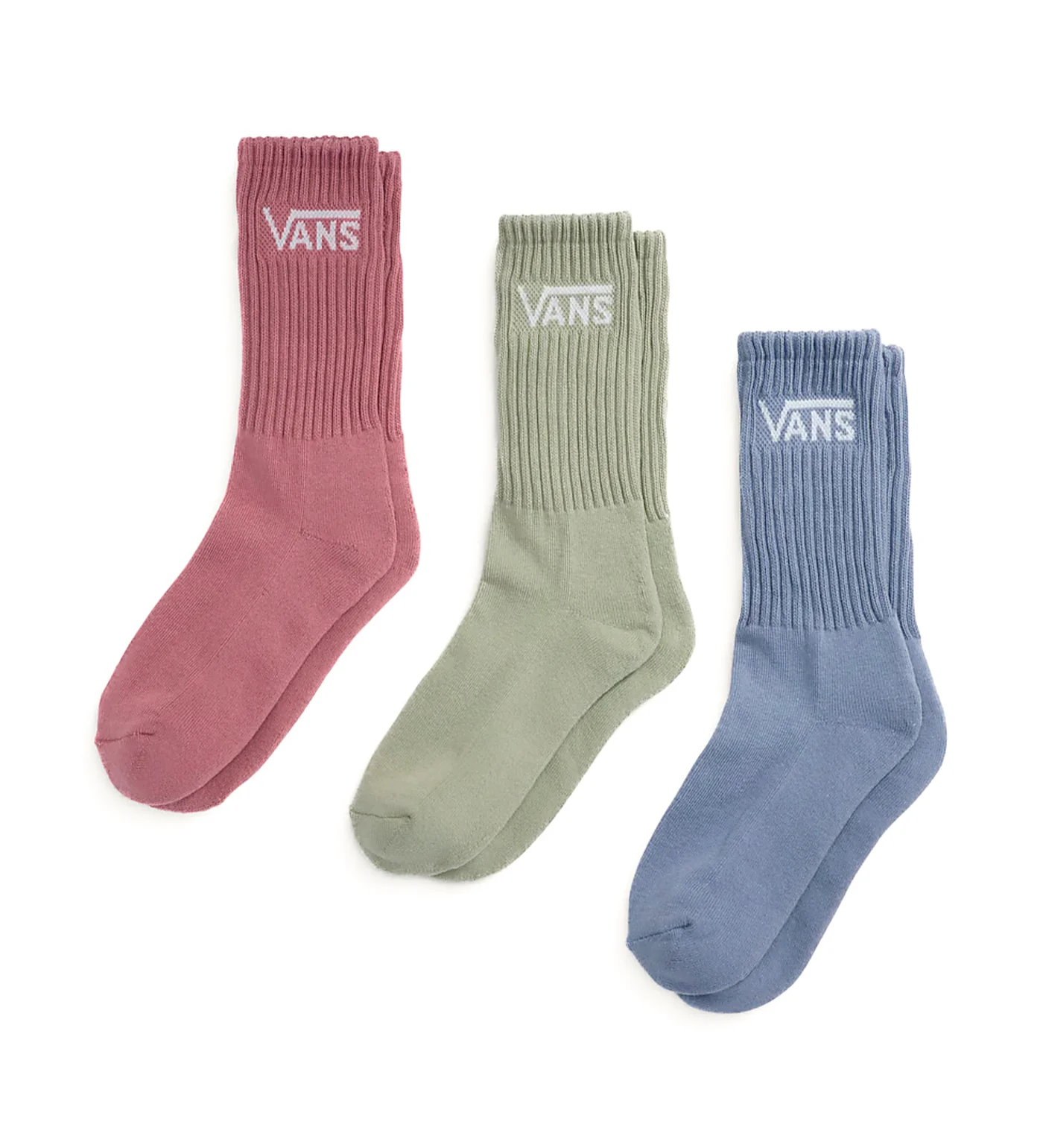 Classic Crew 3 Pack, Glacial Slate Blue