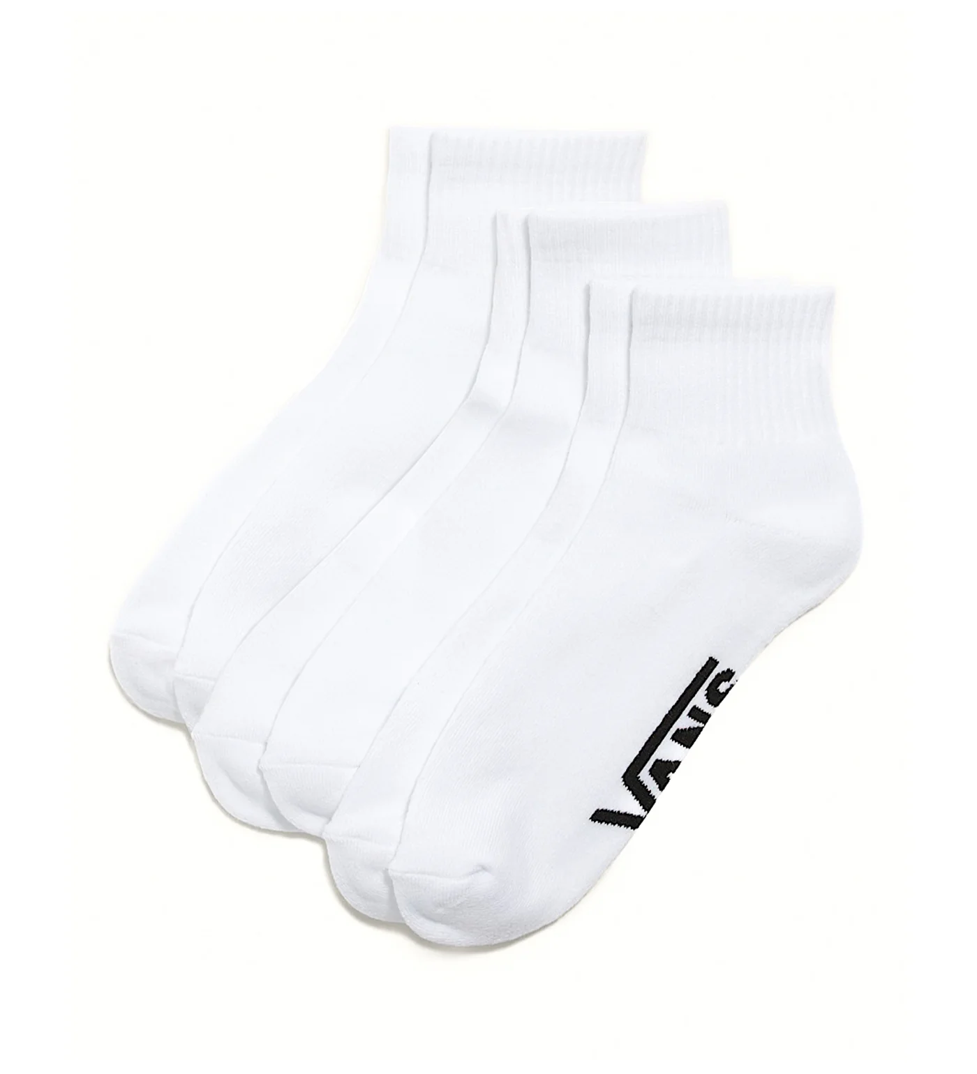 Classic Quarter Crew 3 Pack, White