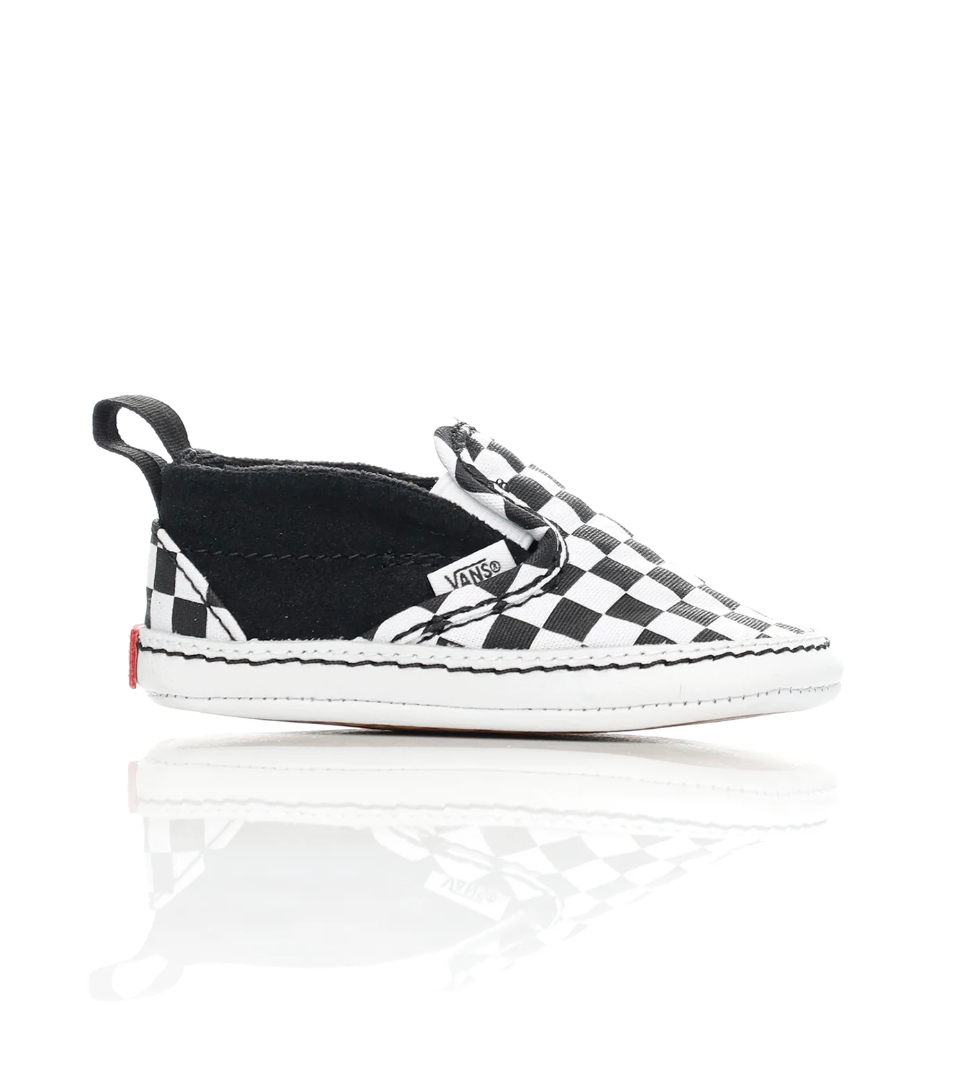 Classic Slip-On V Crib, (Checkerboard)Black/White
