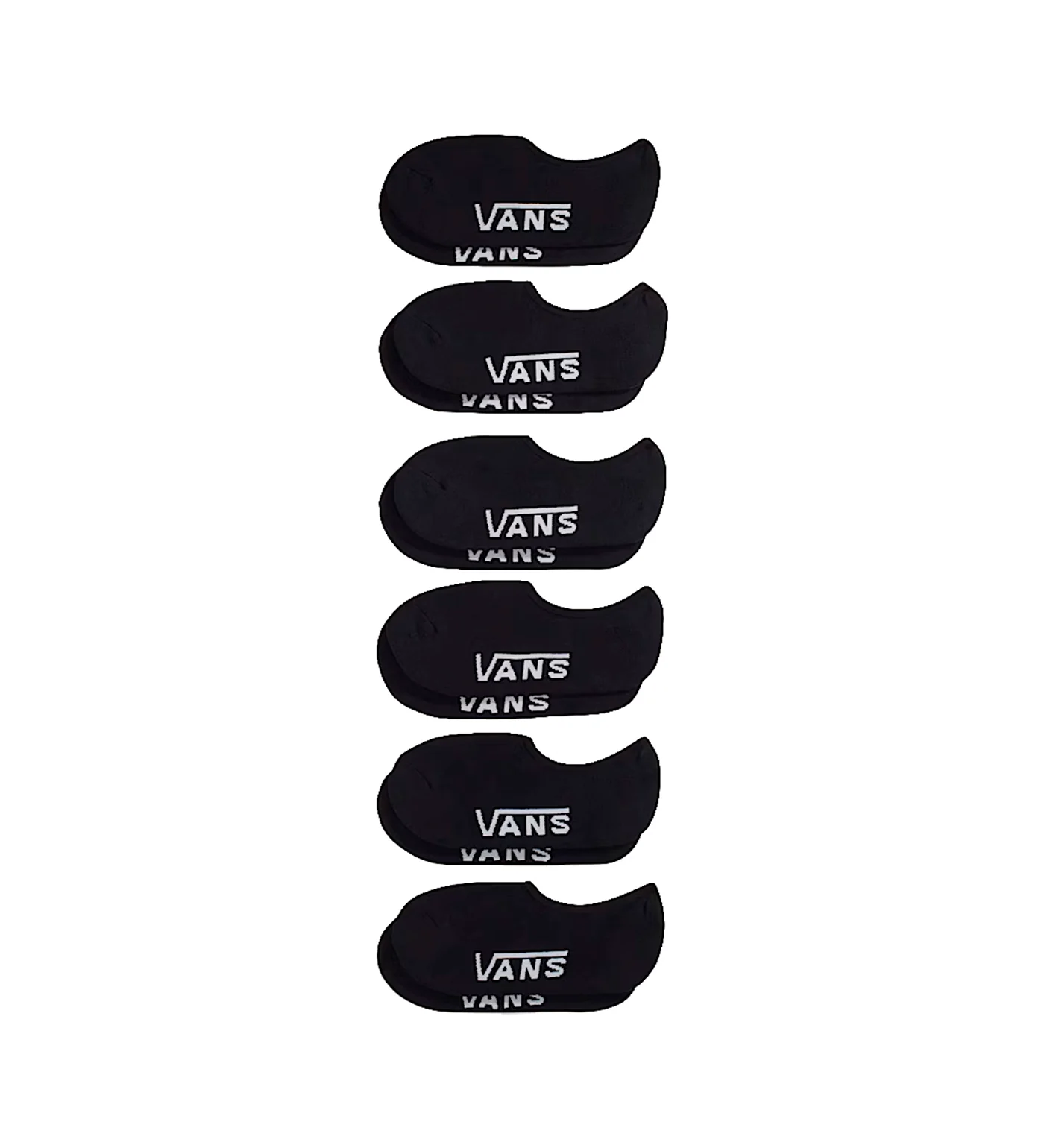 Classic Super No Show 6 Pack, Black