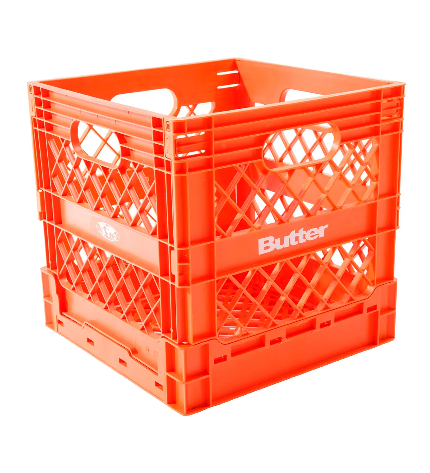 Collapsable Record Crate, Orange