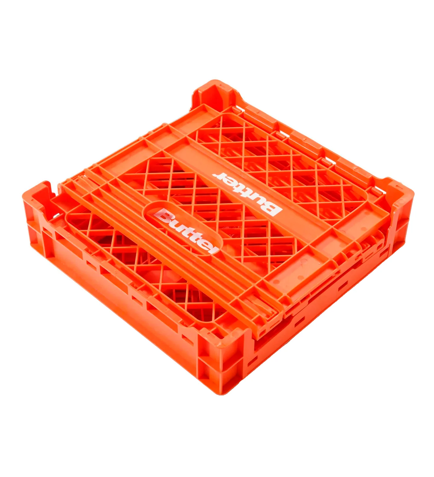 Collapsable Record Crate, Orange - Image 2