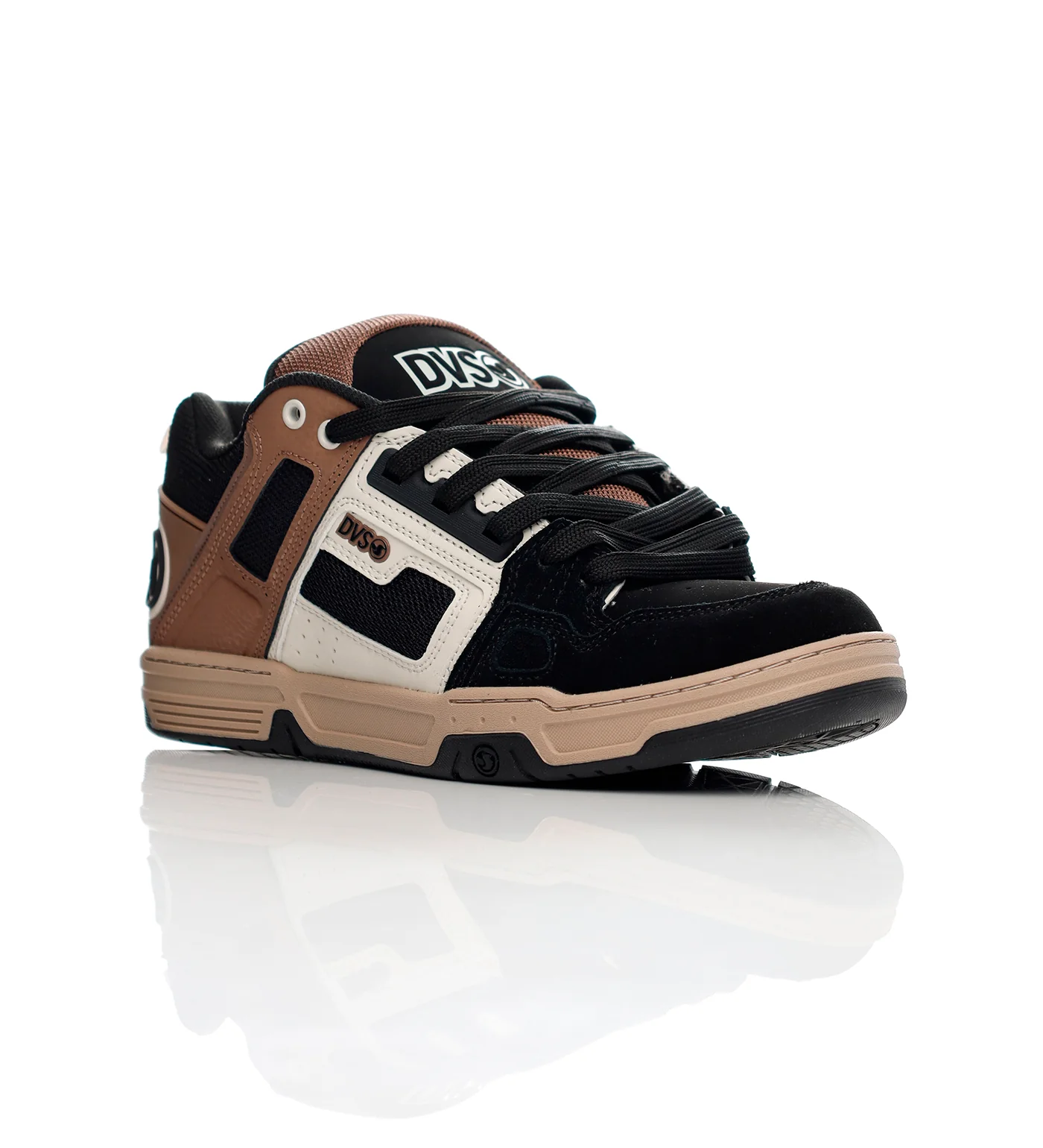 Comanche, Black/Taupe Brown Suede - Image 2