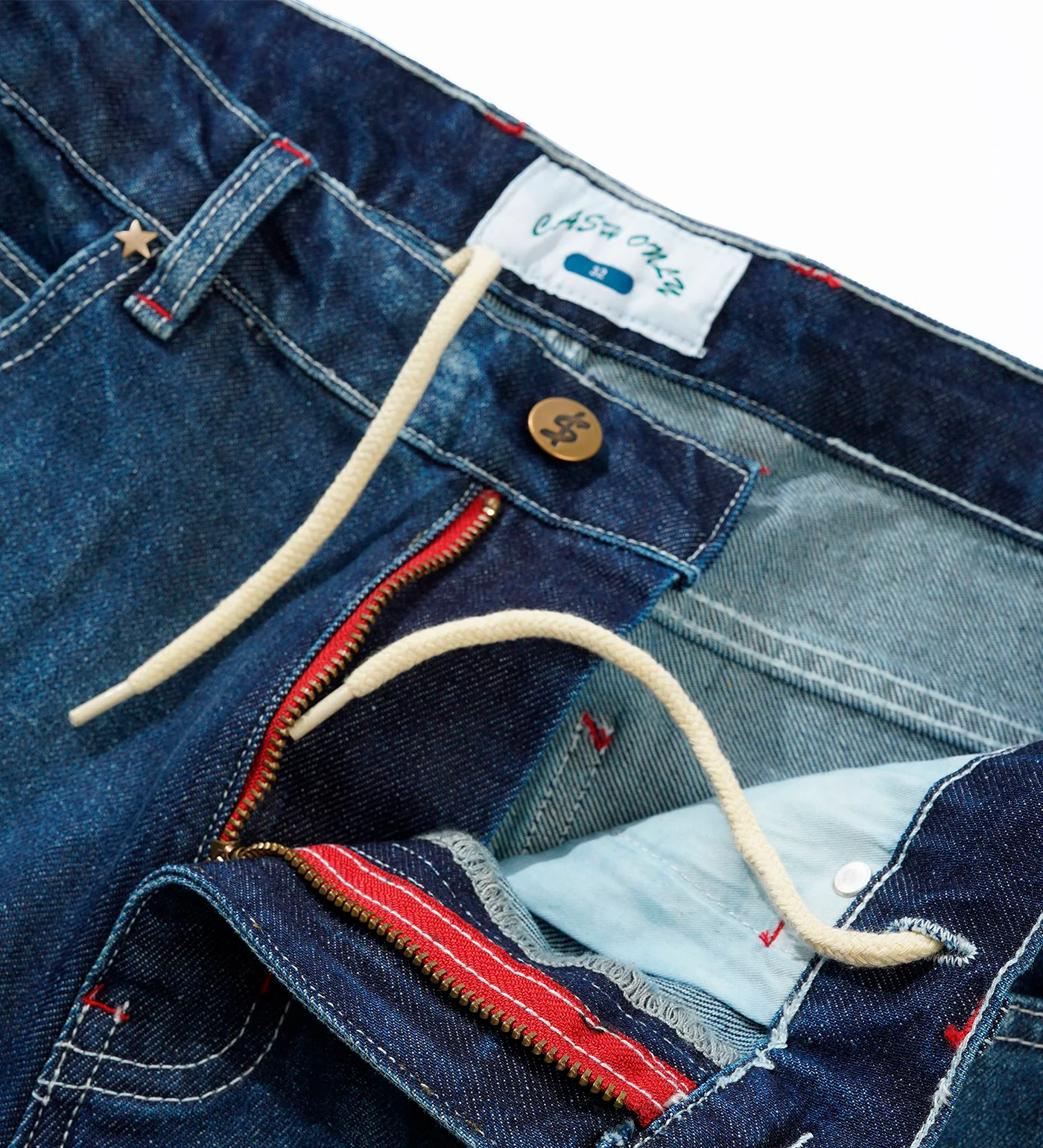Company Denim, Distressed Washed Slub Blue - Image 4