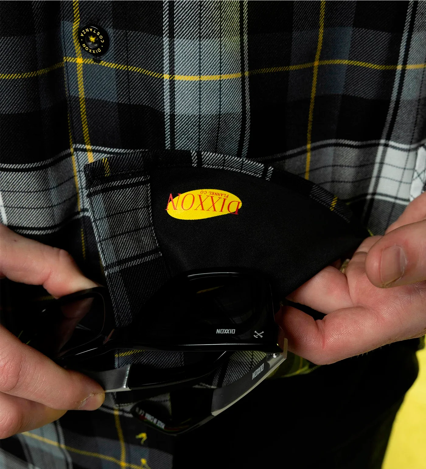 Costanza Flannel, Black/Green - Image 4