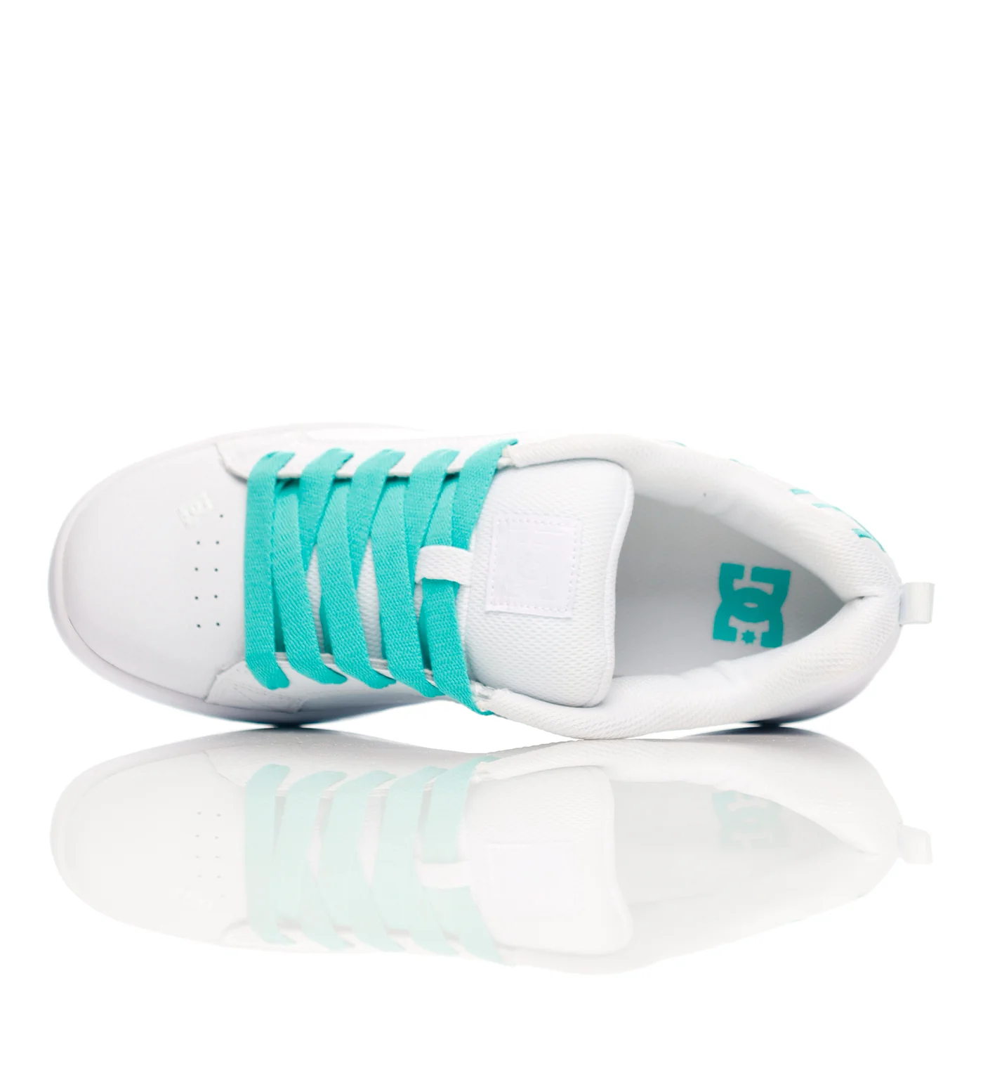 Court Graffik, White/Aqua - Image 4
