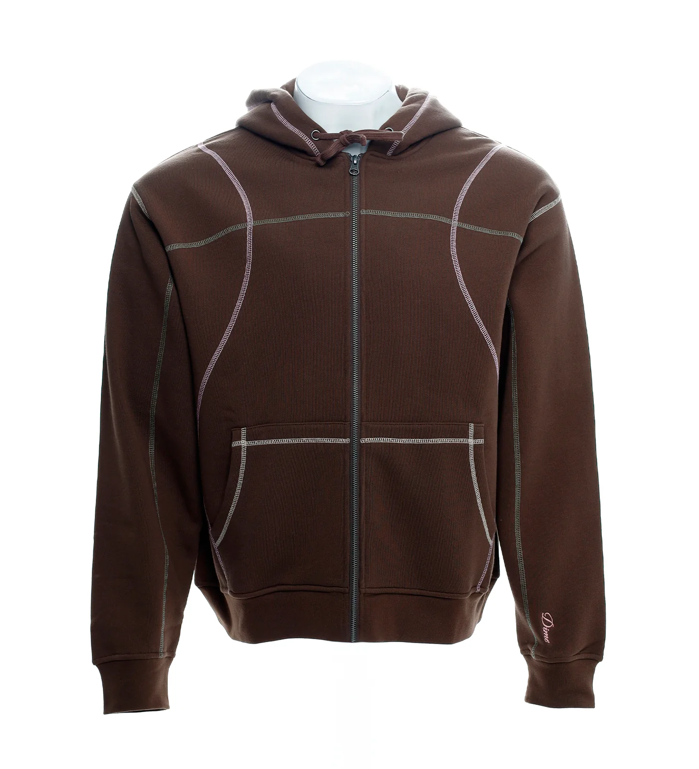 Court Zip, Brown Multi