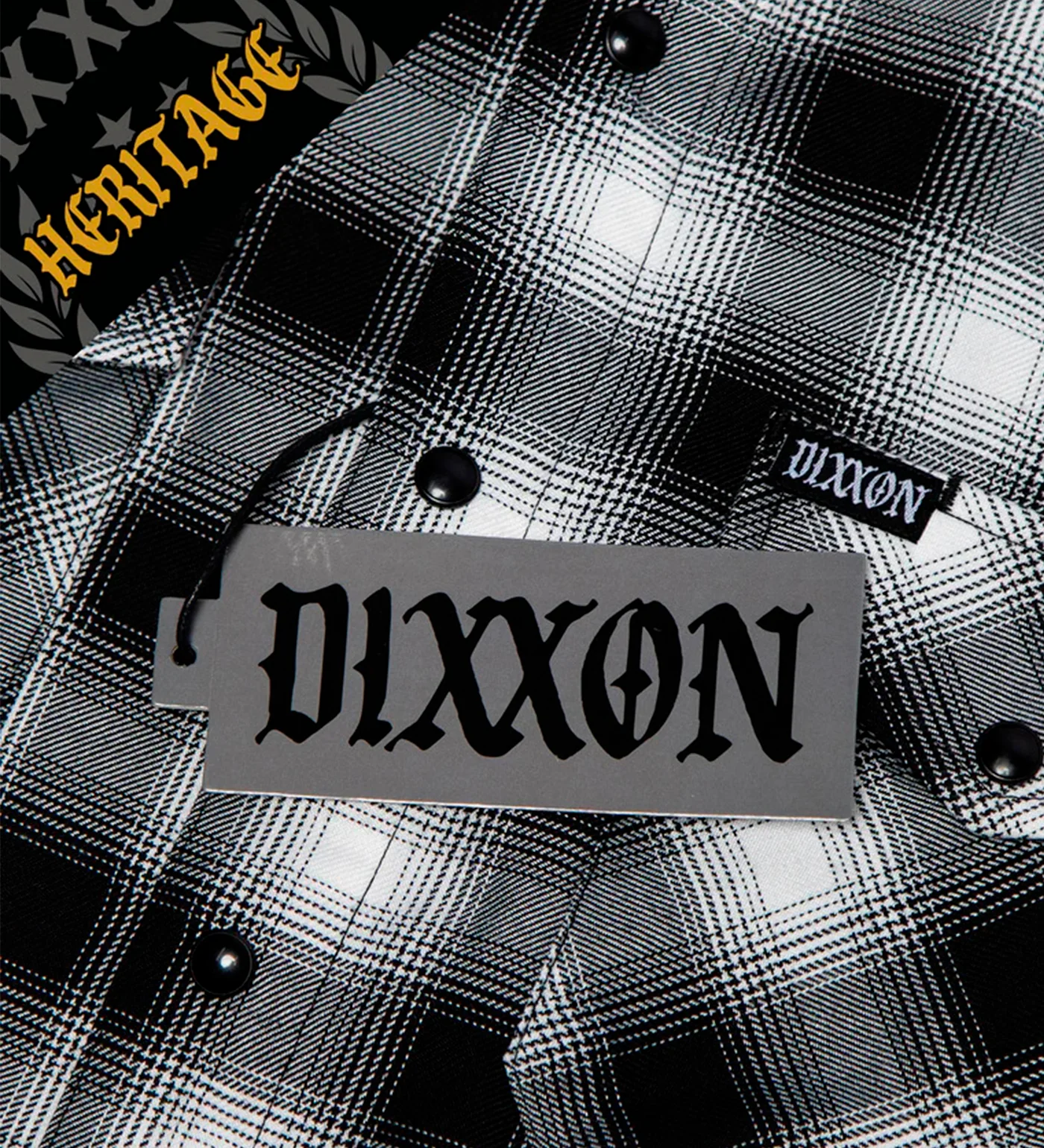 Crenshaw Heritage Flannel, Black/White - Image 3