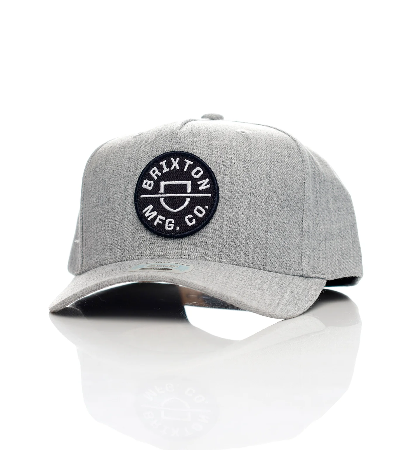 Crest Snapback, Light Heather Grey