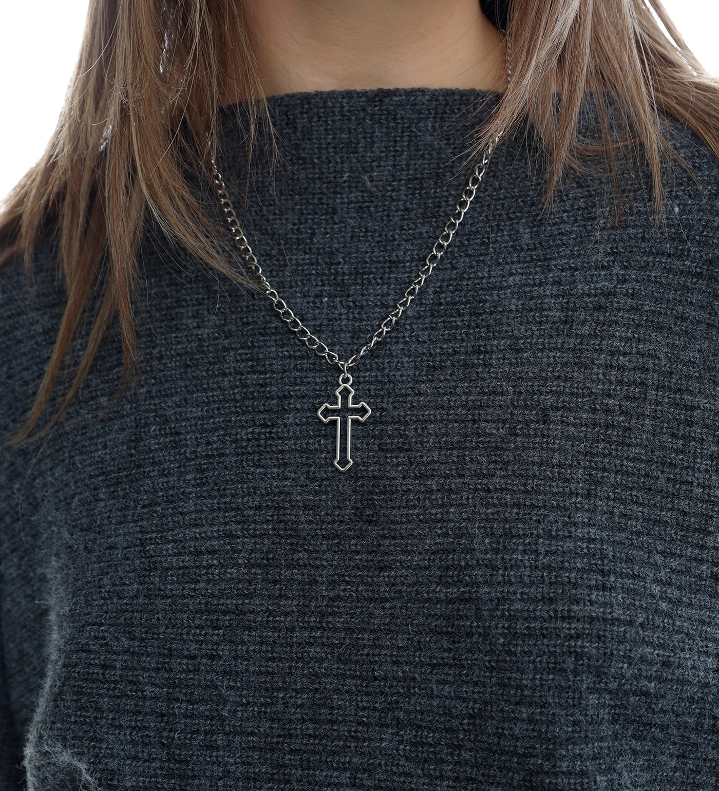 Cross Outline, Silver(2A) - Image 4