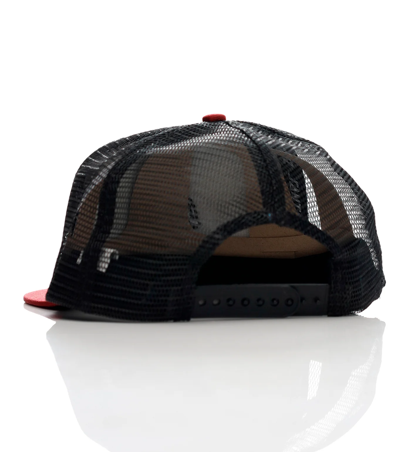 Cruz Embroidered Trucker, Maroon/Slate - Image 2