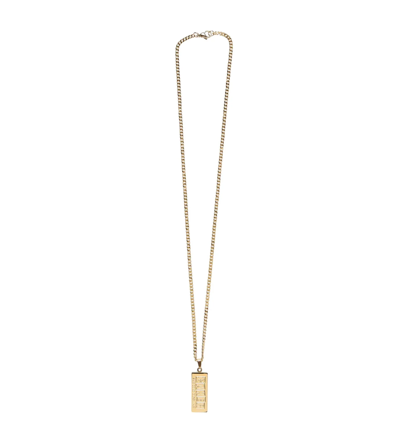 Curb Wax Necklace, Gold - Image 2