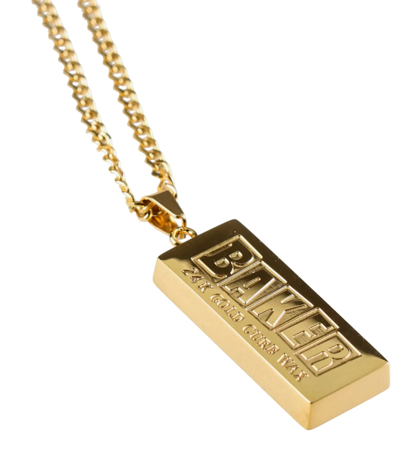Curb Wax Necklace, Gold - Image 3