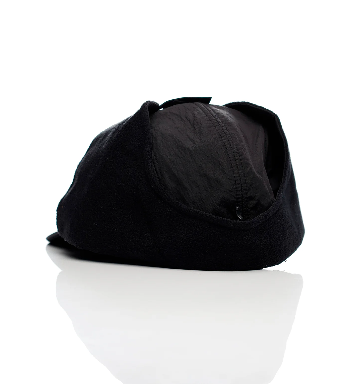 Cursive Earflap, Black - Image 2