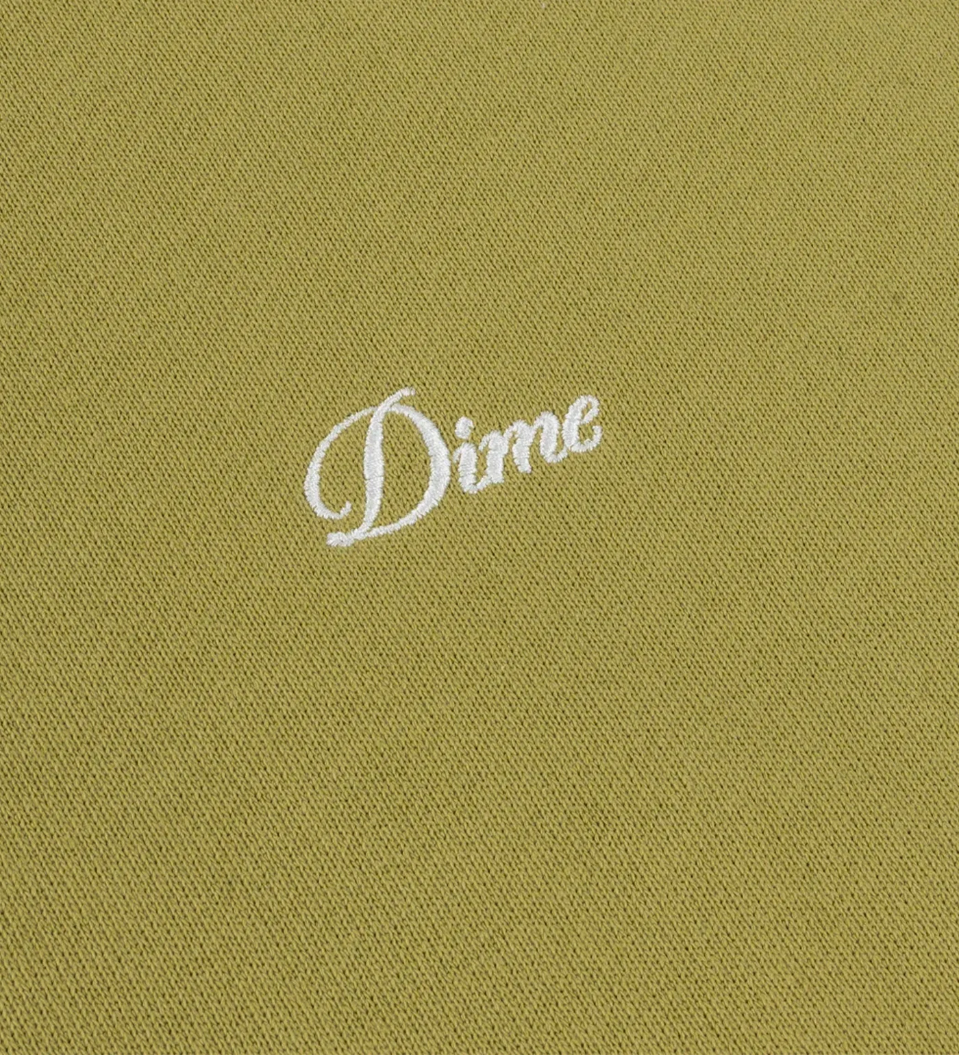 Cursive Small Logo Zip, Gold Olive - Image 2