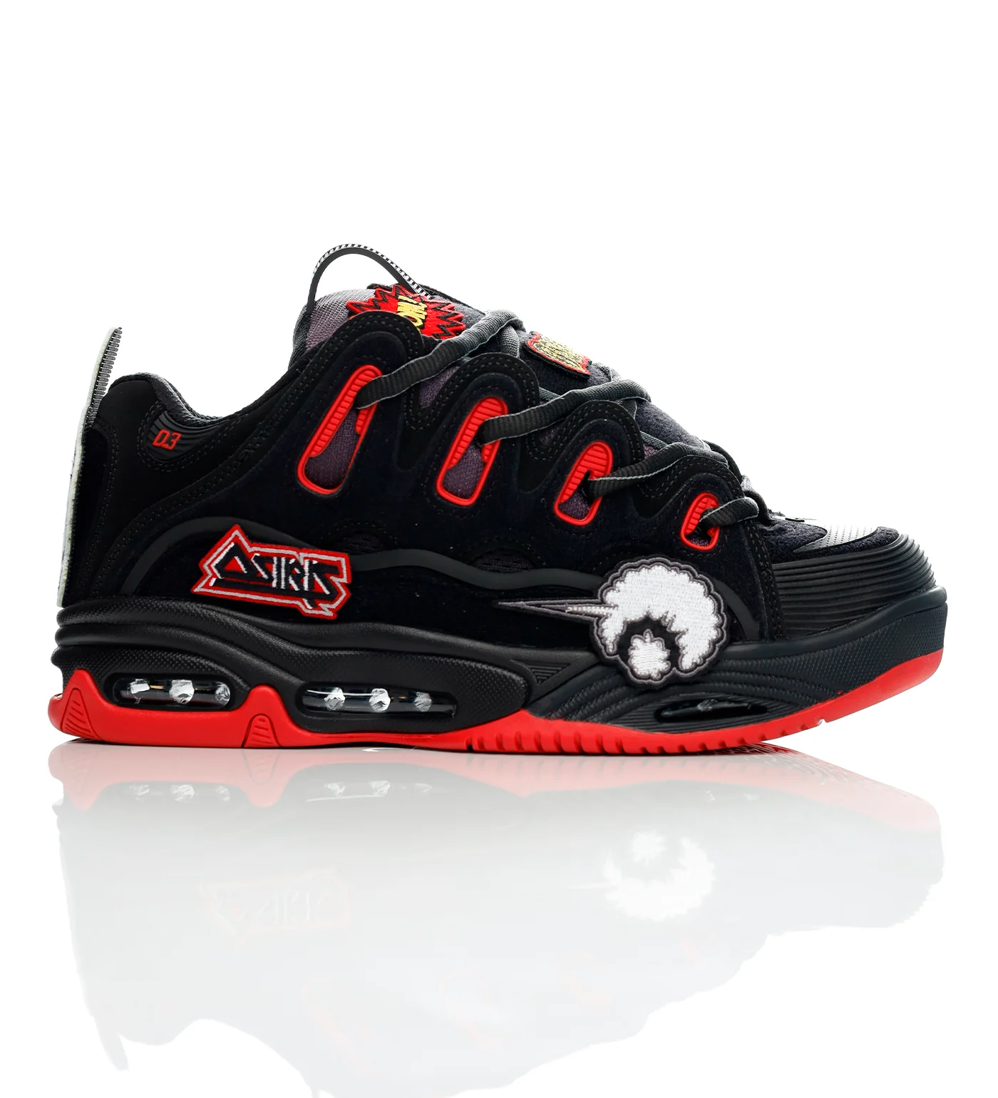 D3 2001, Black/Red/Velcro