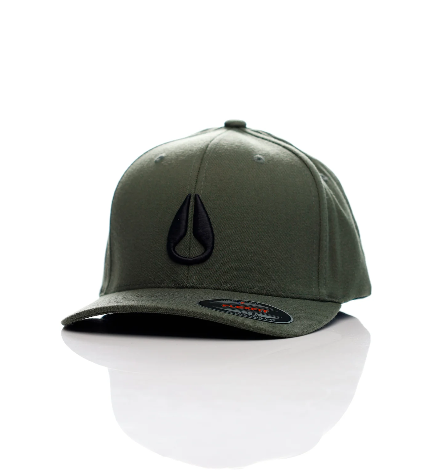 Deep Down Flexfit Athletic Fit, Olive/Black