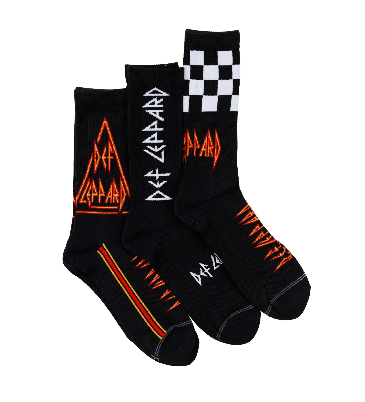 Def Leppard Logo 3 Pair, Black
