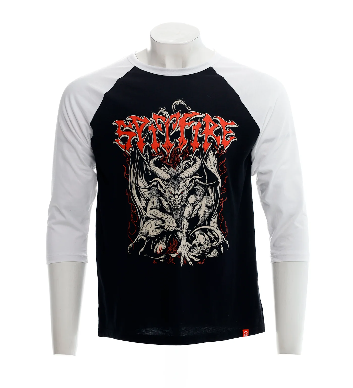 Demon Raglan, Black/White
