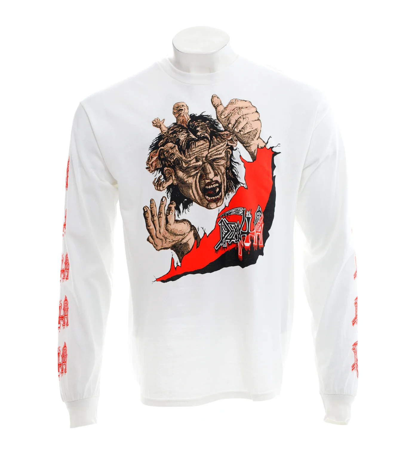 Denial Of Life L/S, White
