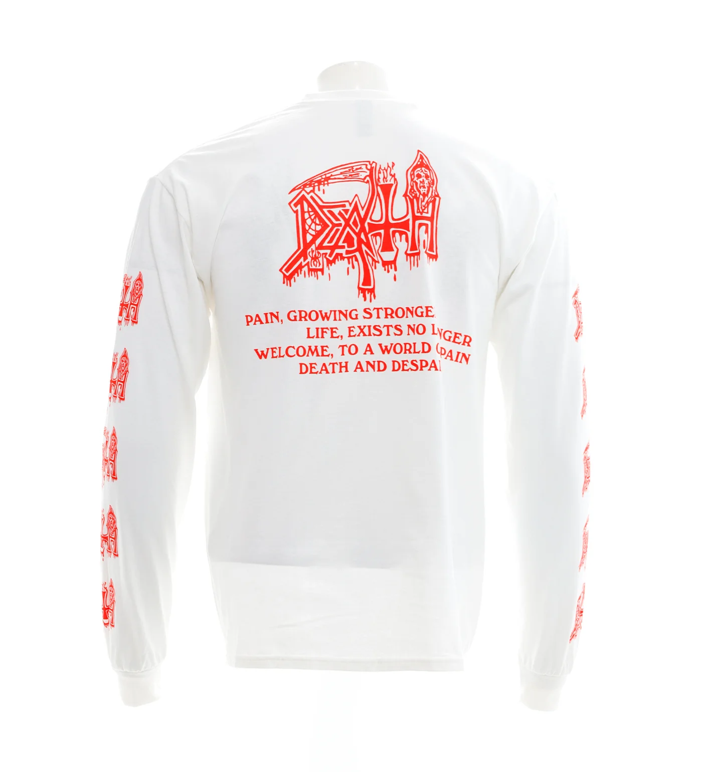 Denial Of Life L/S, White - Image 3