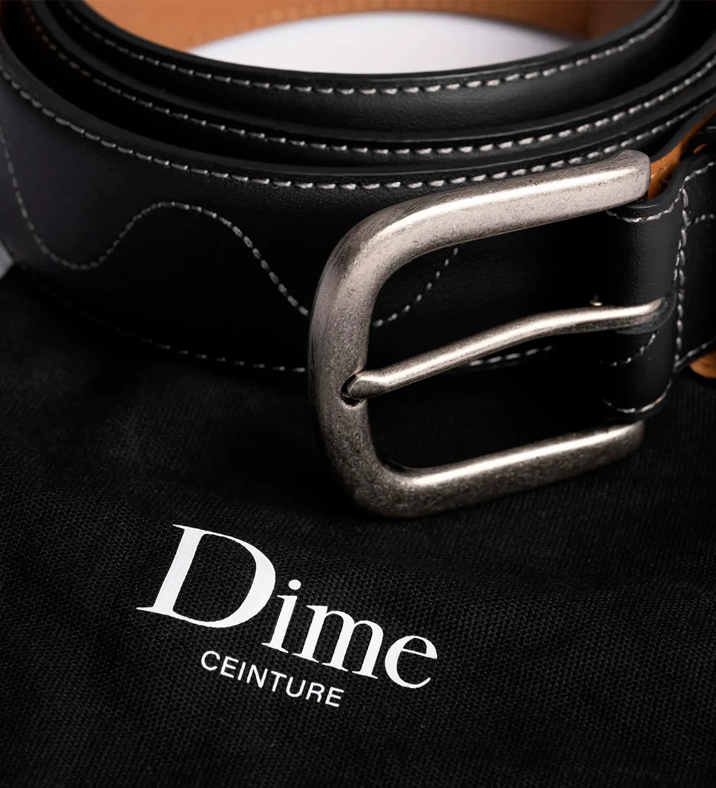 Desert Leather Belt, Black - Image 2
