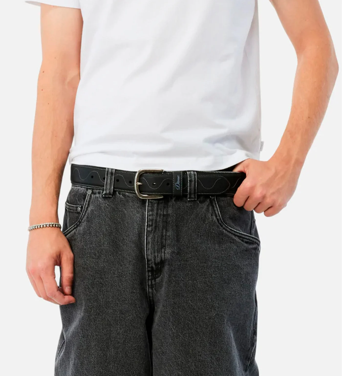 Desert Leather Belt, Black - Image 3