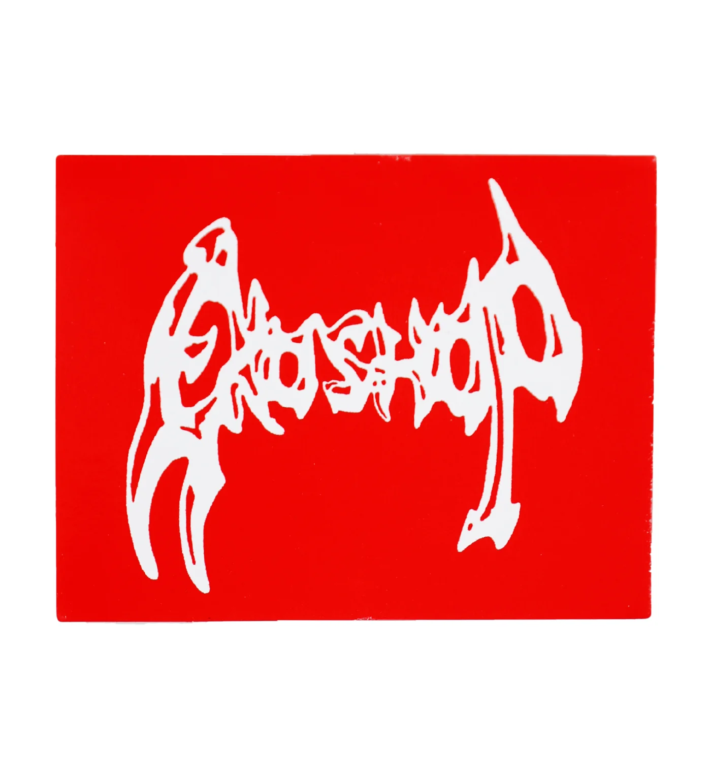Dismay Script Square, White/Red (I)