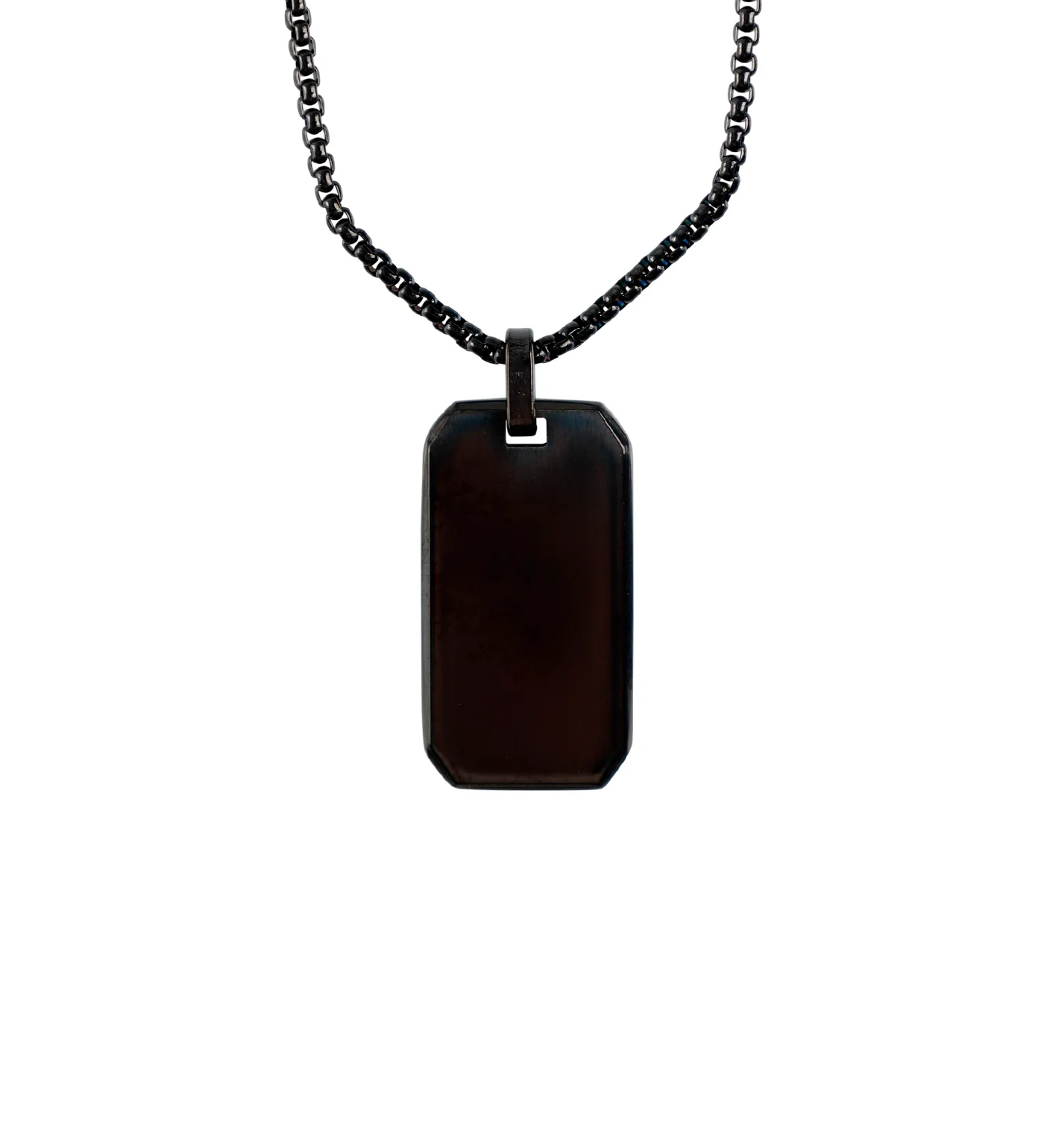 Dogtag, Stainless Steel, Black(2E)