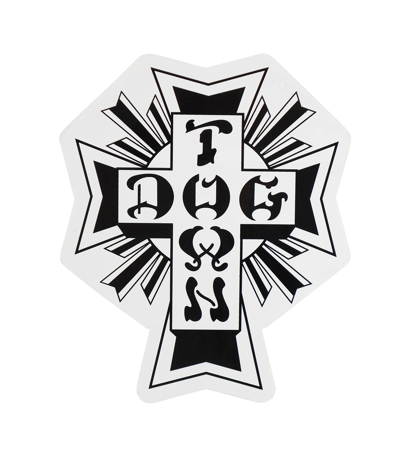 Cross Logo Large, White/Black