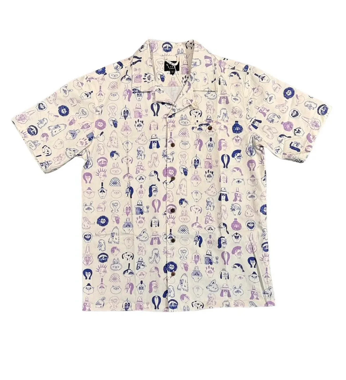 Doodle, White/Navy/Purple