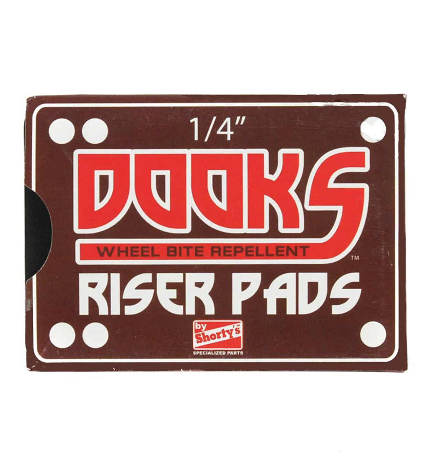 Dooks Risers 1/4" Hard, Black