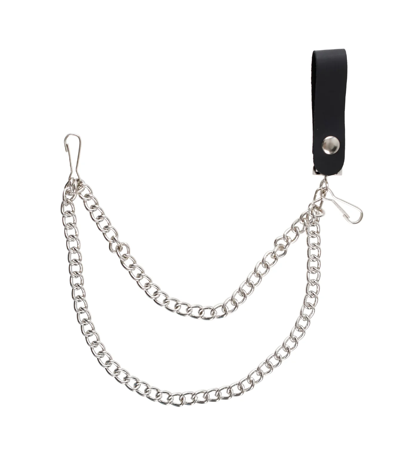 12 "Double Chain, Wallet Chain, Silver